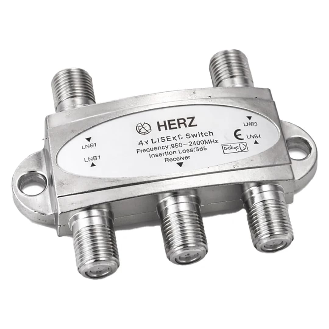 Herz 4x1 950-2400MHz 3dB Diseqc Switch Uydu Birleştirici - Seyyar Elektronik