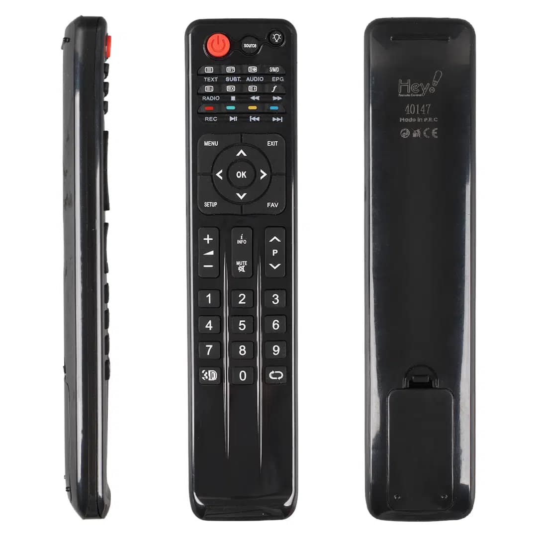 HEY 40147 Sunny Axen RC0256 01 Yazisiz 3D Uyumlu LCD LED TV Kumanda - Seyyar Elektronik