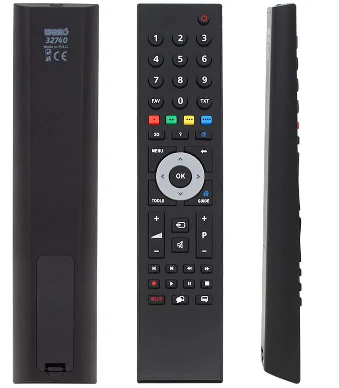 Hey Arçelik Beko Gri Göbek 3D Tuşlu Lcd Led TV Kumanda - Seyyar Elektronik