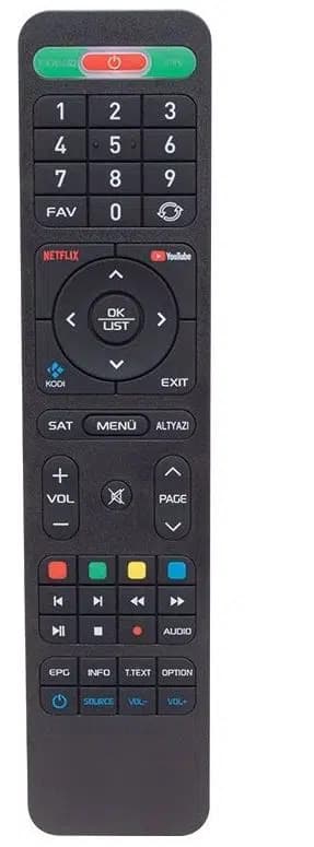 Hey Hiremco Turbo 4K Netflix Youtube Tuşlu HD Uydu Kumandası - Seyyar Elektronik