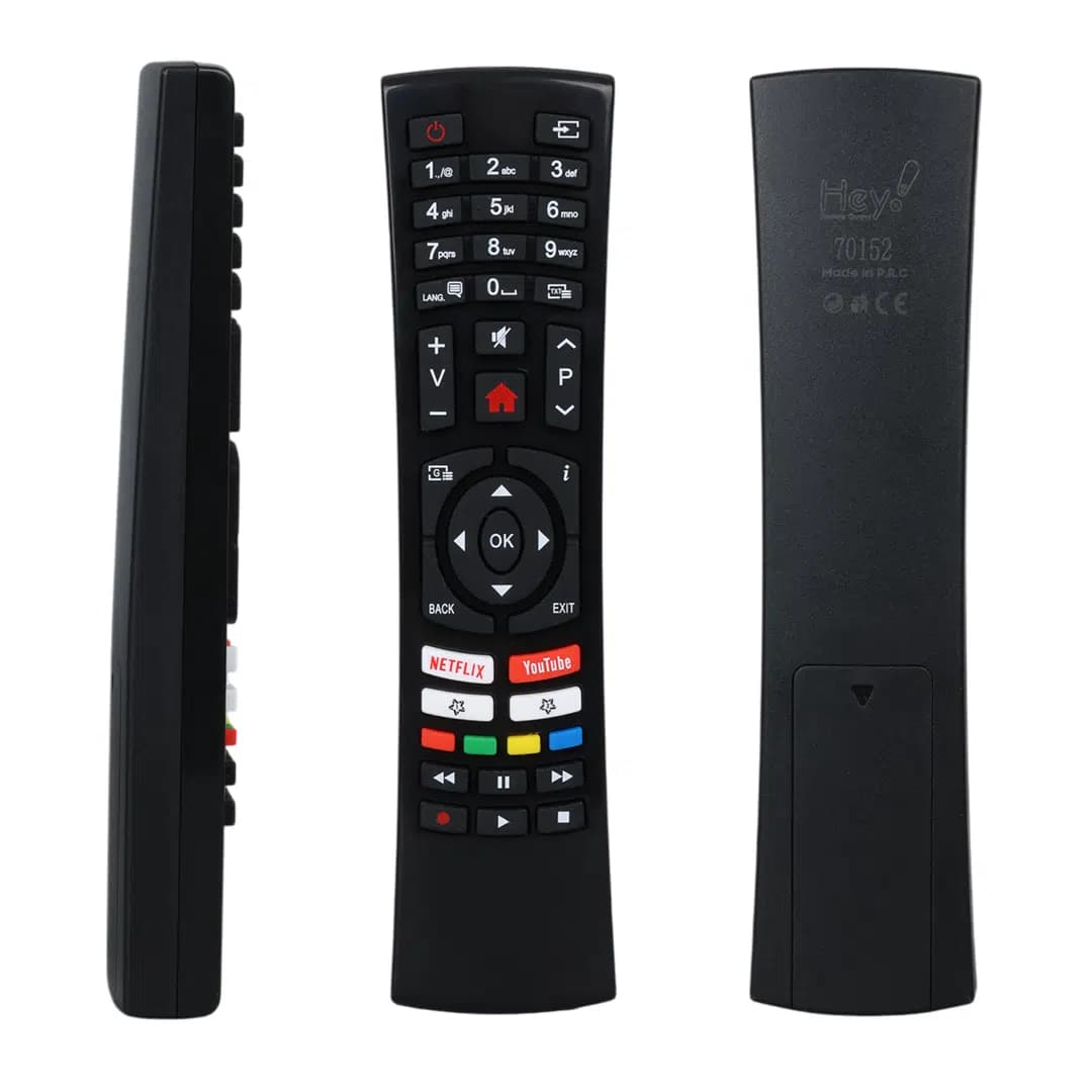 Vestel RC4390 30100824 - 49FD7400 / Telefunken D40U297M4CW Netflix-Youtube Tuşlu Küçük Kalıp Lcd-Led Tv Kumanda - Seyyar Elektronik