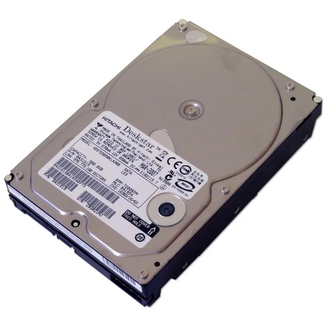 Hitachi Deskstar HDS725050KLA360 500 GB 7200 Rpm 3.5" Harddisk - Seyyar Elektronik