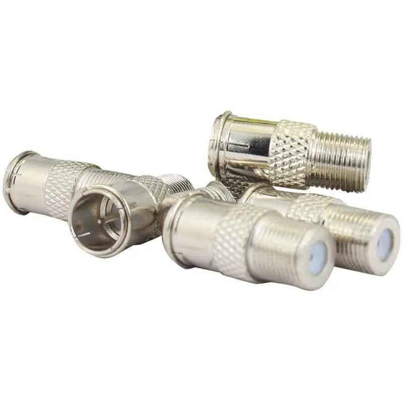 Hızlı F Quick Düz Tip Dişi-Erkek Dönüştürücü Konnektör (1 ADET) - Seyyar Elektronik