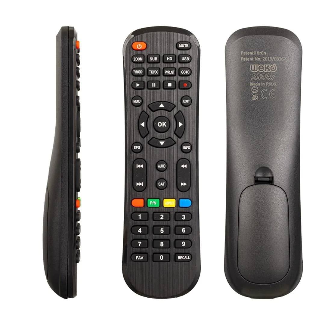 Hometech HT 1000 - HT 1050 / Redline HD Recaal - Fav Tuşlu Uydu Alıcı Kumandası - Seyyar Elektronik