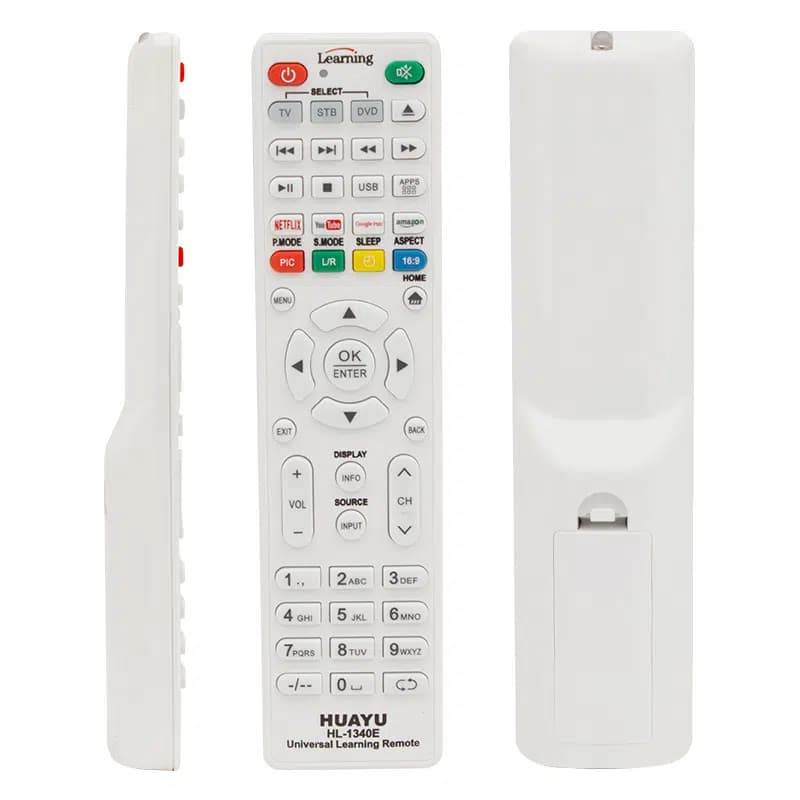 Huayu HL-1340E TV-LCD-Uydu-DVD Öğrenebilen Netflix-Youtube-Amazon Tuşlu Akıllı Kumanda - Seyyar Elektronik