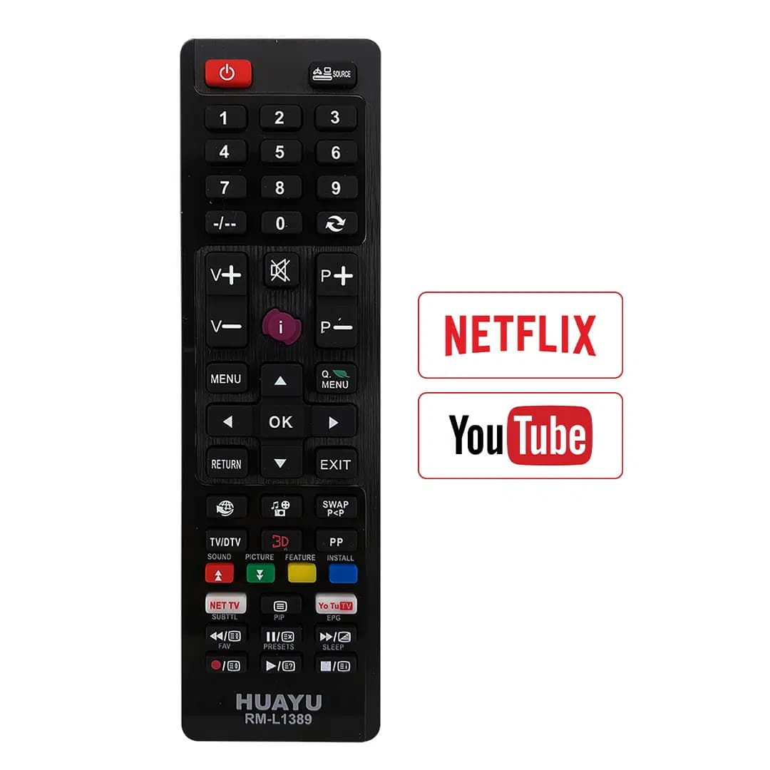 Huayu RM-L1389 Netflix - Youtube Tuşlu Vestel Universal Lcd Led Tv Kumandası - Seyyar Elektronik