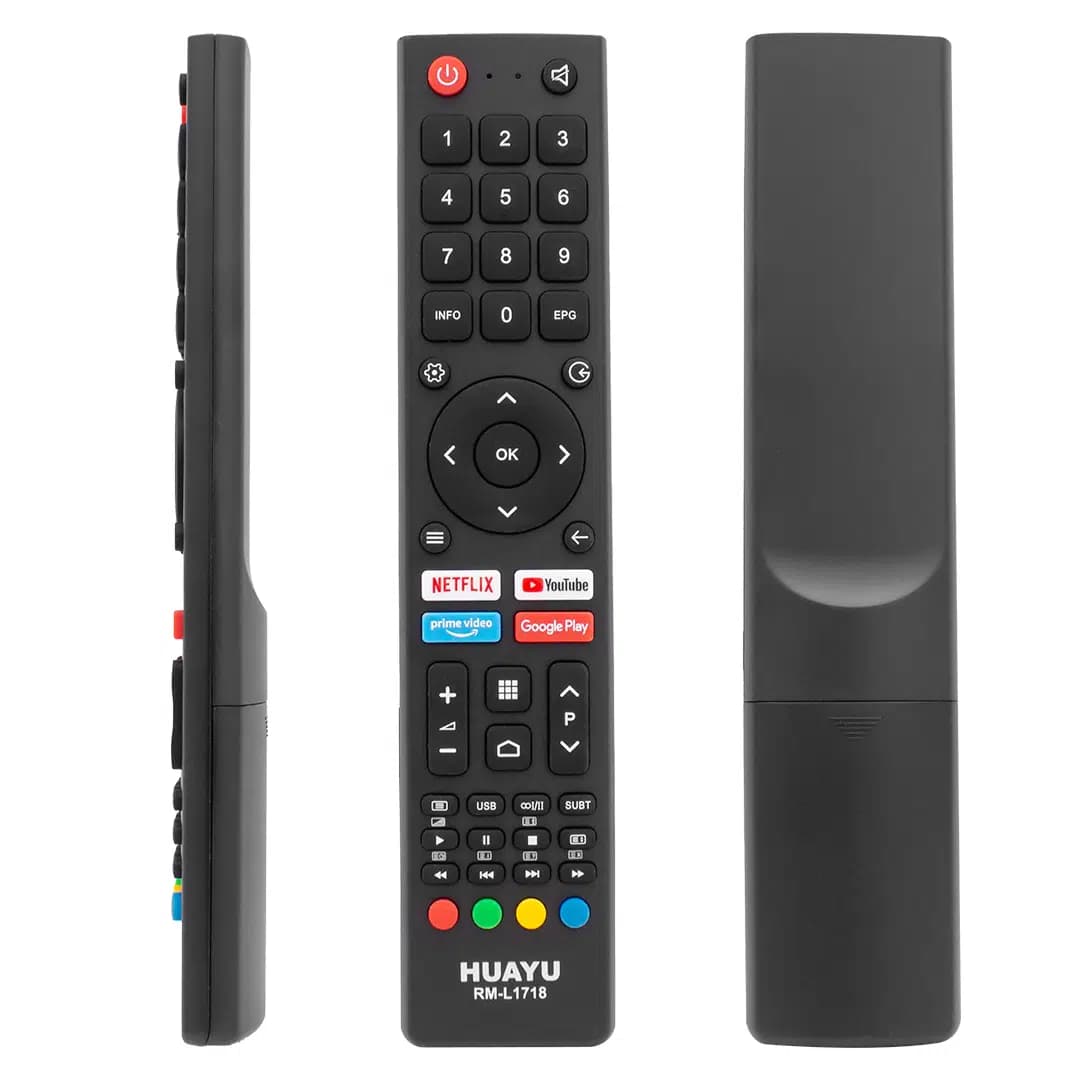 Huayu RM-L1718 Saba-Bravis-Changhong Netflix- Youtube- Prime Video- Google Play Tuşlu Universal Lcd-Led Tv Kumanda - Seyyar Elektronik