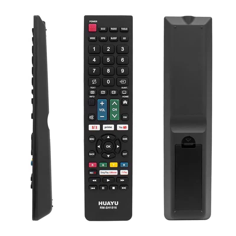 Huayu RM-SH1516 Sharp Netflıx- Youtube- Prıme Vıdeo Tuşlu Unıversal Lcd-Led Tv Kumanda - Seyyar Elektronik