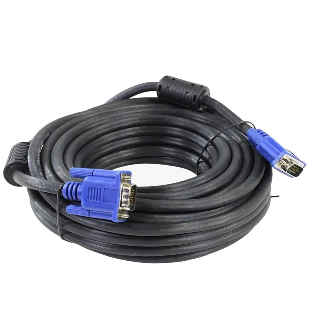 Hytech HT-VGA15 15 Pin Erkek/Erkek 15 Metre Vga Görüntü Aktarma Kablosu - Seyyar Elektronik