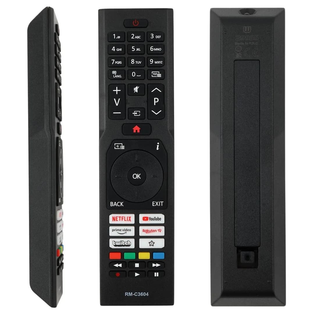 Jvc HJC123 RM-C3604 Netflix-Youtube-Prime Video Tuşlu Lcd-Led Tv Kumanda - Seyyar Elektronik