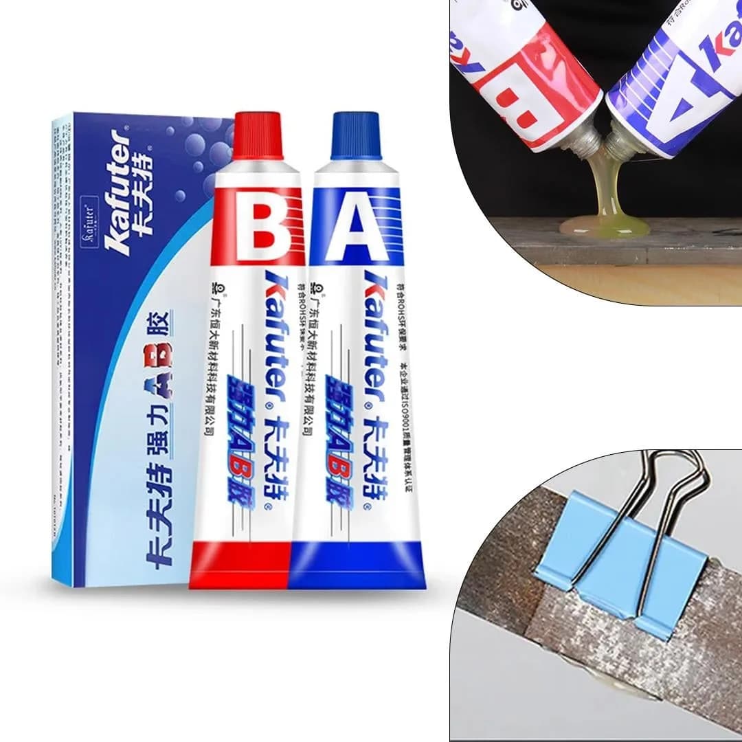 Kafuter Güçlü AB Çok Amaçlı Epoksi Çelik-Ahşap-Metal-Alüminyum Yapıştırıcısı (İran) - Seyyar Elektronik