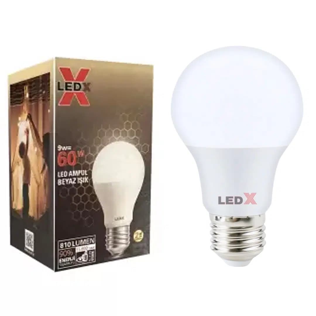 Ledx AL-A109 9 Watt E27 6500K 810 Lümen Beyaz Led Ampul - Seyyar Elektronik