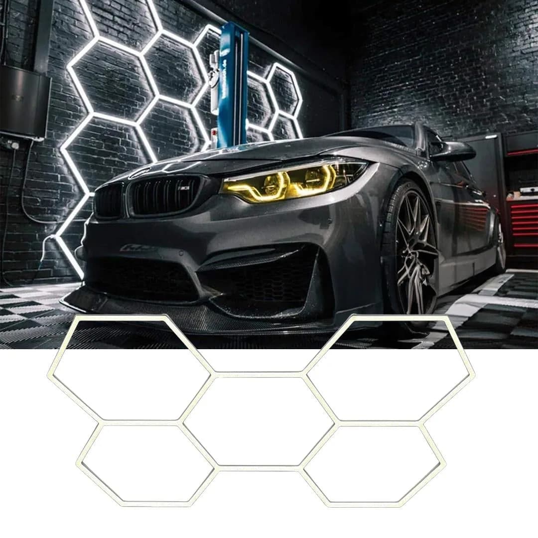 Ledx AL-RW7226 Altıgen Petek 240W Beyaz Led Armatür Garaj Dekoratif Aydınlatma - Seyyar Elektronik