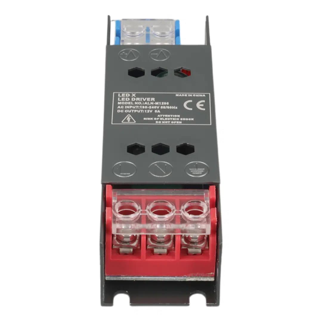 Ledx ALN-M1205 12 Volt 5 Amper 50x15x11mm Ultra Slim Metal Kasa Adaptör - Seyyar Elektronik