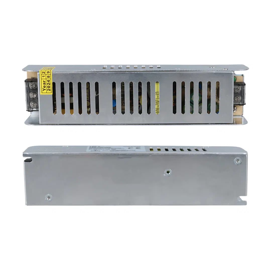 Ledx ALN-M1210S 12 Volt 10 Amper 120 Watt Slim Metal Kasa Adaptör 190x48x38mm - Seyyar Elektronik