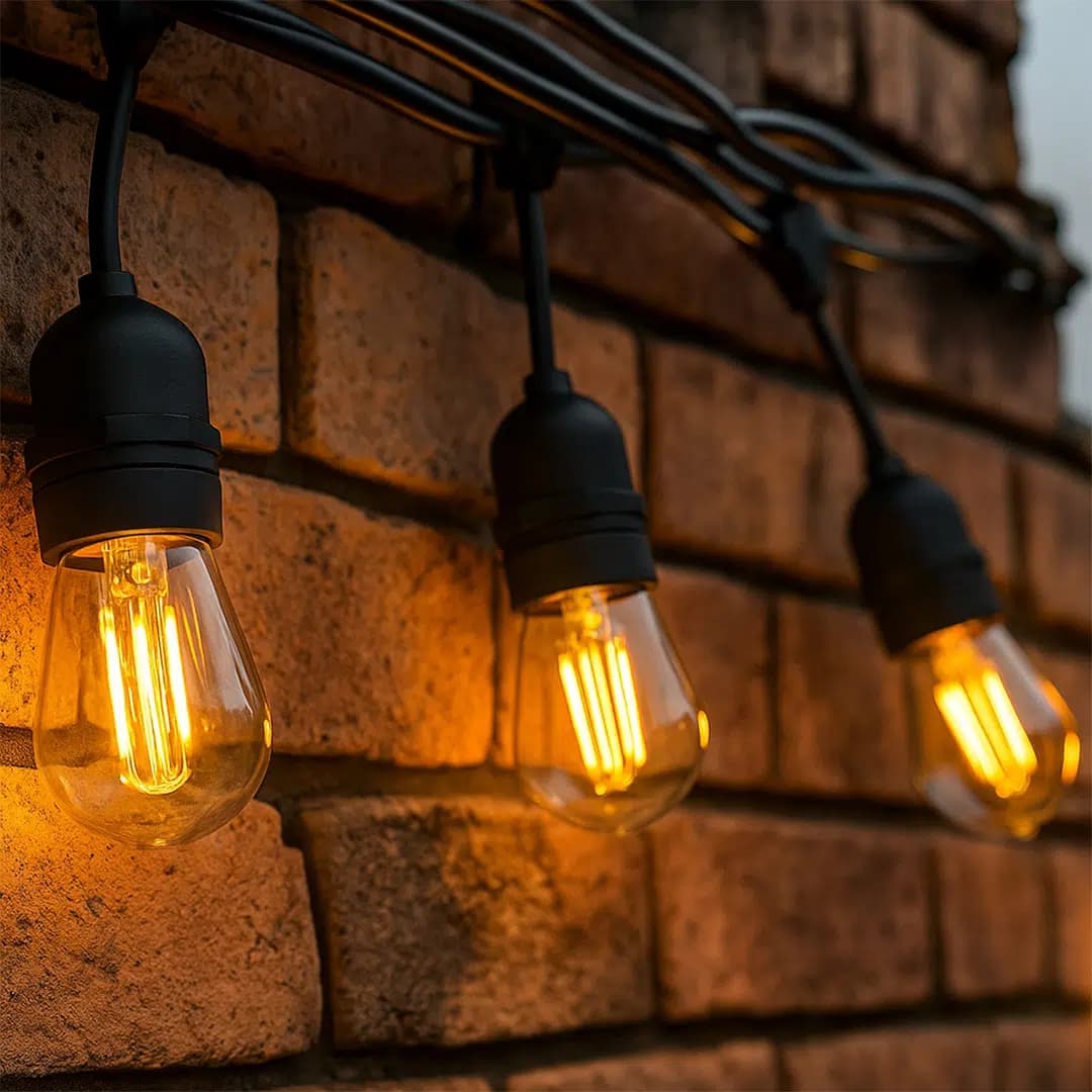 Ledx KB00001 5'li E27 Duy Sıralı 5 Metre Lamba Kablosu (5 Adet Duy İçerir) - Seyyar Elektronik