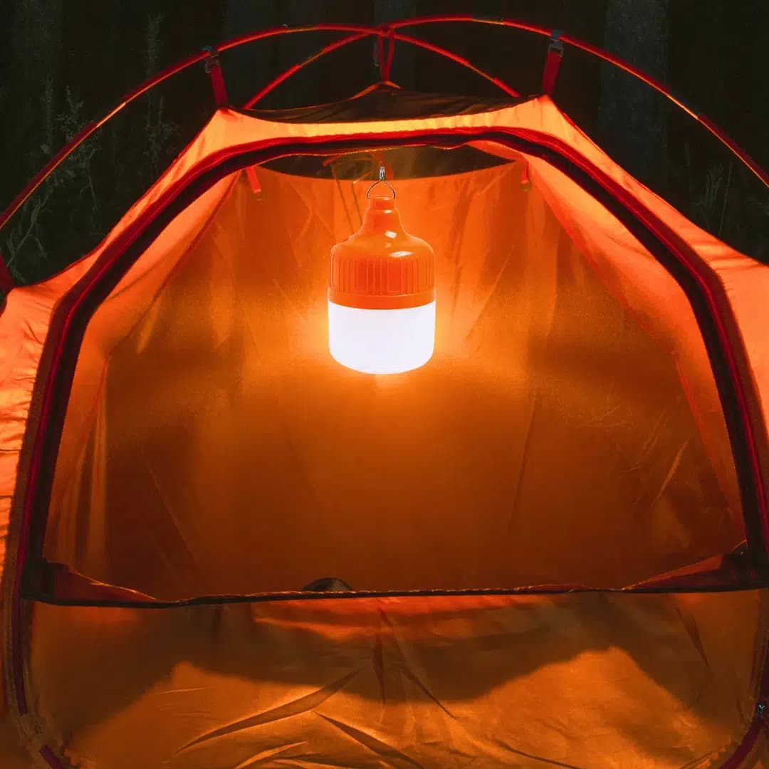 Ledx LN-OR100G 100 Watt TYPE-C Şarjlı Taşınabilir Asma Kancalı Kamp Çadır Lambası 6500K 1200mAh 3 Modlu ABS Malzeme - Seyyar Elektronik