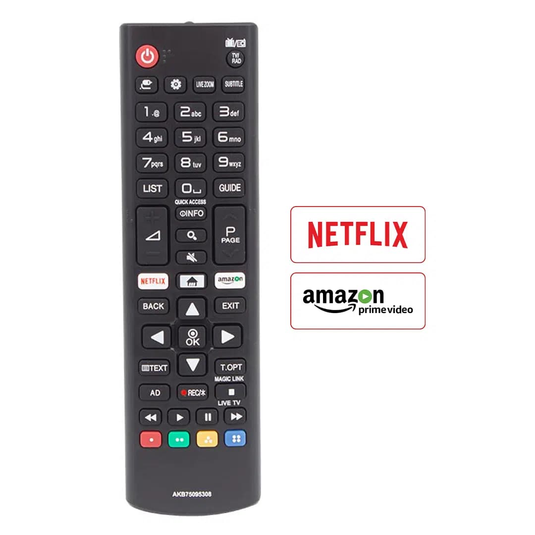 LG AKB75095308-32LJ610V-43UJ634V-49UJ6309-55UJ634V-60UJ6309-65UJ634V Netflix-Amazon Tuşlu Lcd-Led TV Kumanda - Seyyar Elektronik
