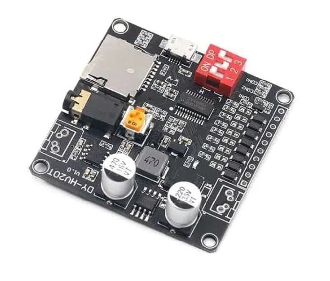MagicVoice DY-HV20T MP3/WAV SD-AUX Ses Çalma ve Amfi Modülü (DC 6-35V, 20W) - Seyyar Elektronik