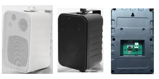 MagicVoice F-LHY4A 4" (10 CM) Hat Trafolu Duvar Tipi Sütun Hoparlör (10W RMS / 150W Peak - MP3 USB Uyumlu) Çiftli Takım Set - Siyah - Seyyar Elektronik