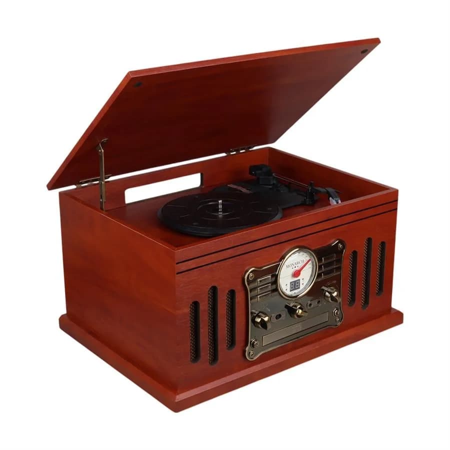 MagicVoice F39 Retro Vintage Çanta Pikap - CD - Kaset - Radyo - Bluetooth - AUX - USB Mp3 Çalar - Seyyar Elektronik