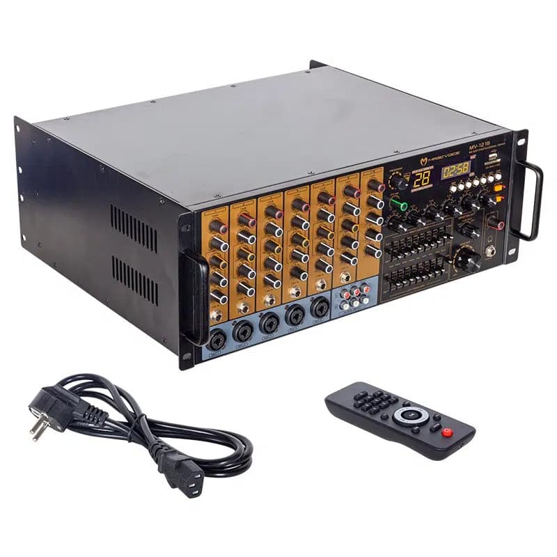 Magicvoice Mv-1216 1 Kanal 300W Rms Max 2400W Trafolu Anfi - Seyyar Elektronik