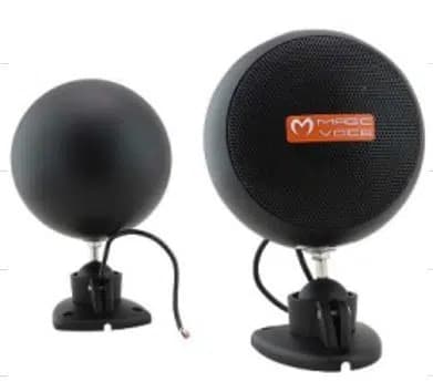 MagicVoice MV-13 7.5 CM 20 Watt Komütatörlü Hat Trafolu Siyah Sütun Sarkık Hoparlör (2'li Takım) - Seyyar Elektronik
