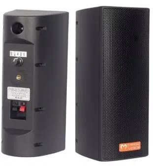 MagicVoice MV-26 2x7.5 CM 50 Watt Komütatörlü Hat Trafolu Siyah Sütun Hoparlör (2'li Takım) - Seyyar Elektronik