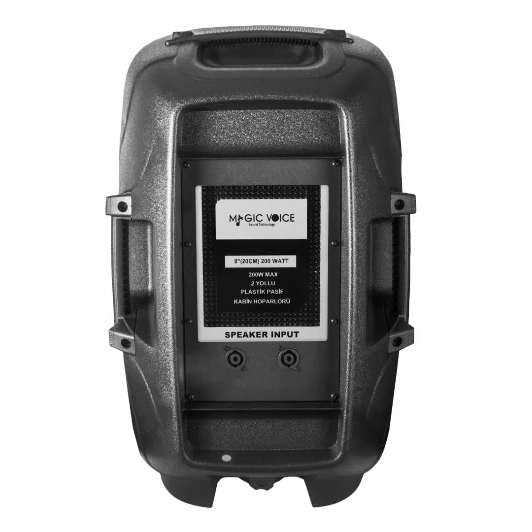 MagicVoice MV-3408 20 Cm 200 Watt 8'' Plastik Kabin Pasif Hoparlör - Seyyar Elektronik