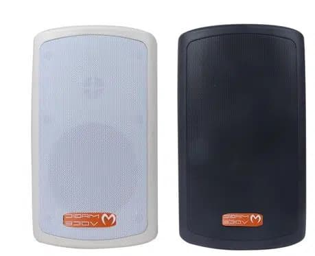 MagicVoice MV-36 11 CM 50 Watt Komütatörlü Hat Trafolu Krem Beyaz Sütun Hoparlör (2'li Takım) - Seyyar Elektronik