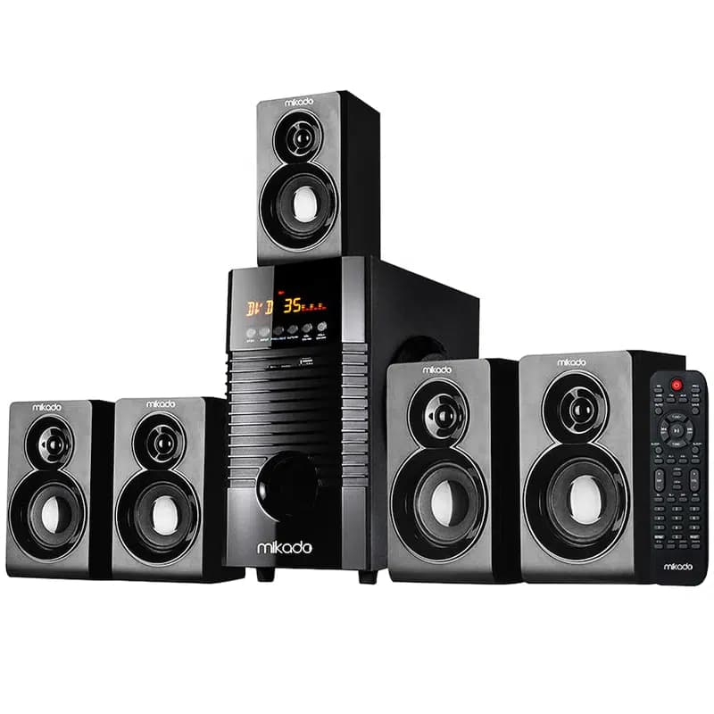 Mikado MD-856BT USB-SD-FM Destekli Multimedya 5+1 Bluetooth Speaker - Seyyar Elektronik