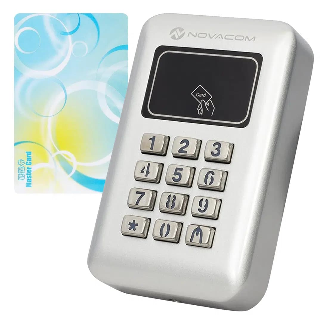 Novacom NC-MS03WP RFID - Şifrematik Kart Okuyucu Otomatik Kapı Kilit Sistemi (Pin - Proximity) - Seyyar Elektronik