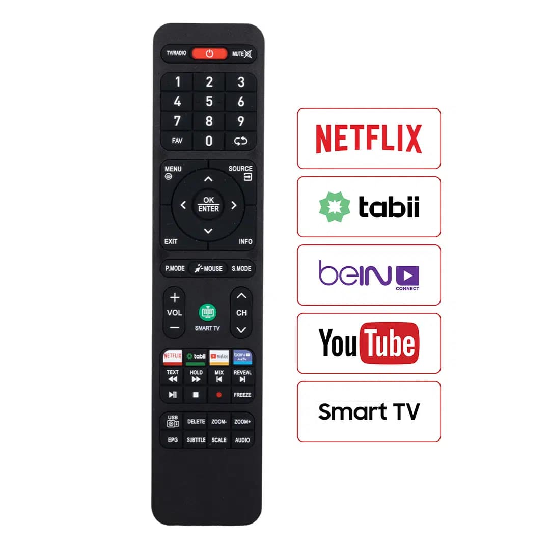Onvo 50OV6000U / Saba / Nordmende / Morio Bein - Tabii - Netflix - Youtube Tuşlu Androıd Smart Lcd TV Kumanda - Seyyar Elektronik