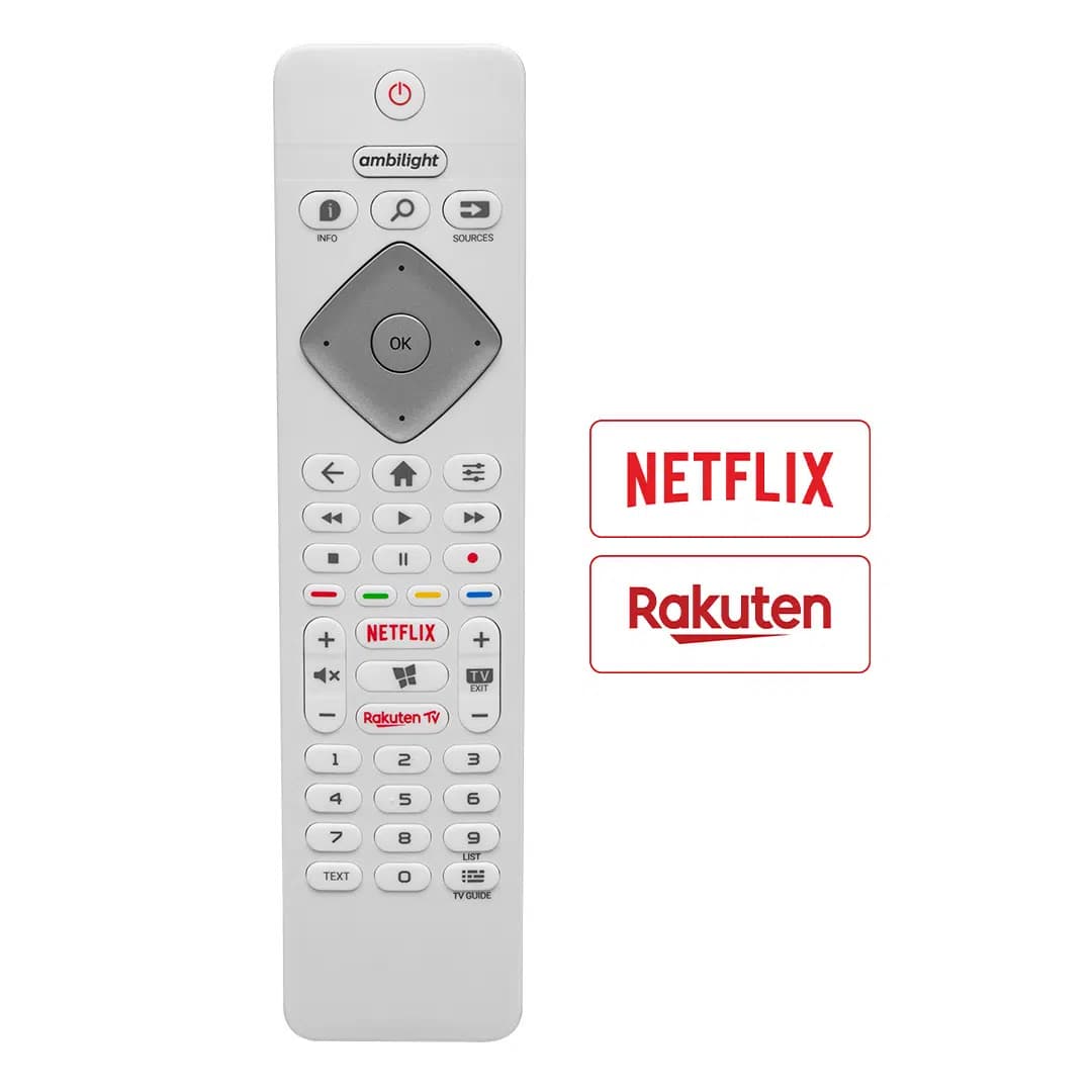 Weko Philips 50PUS8204/12 65PUS8204 70PUS7304/12 Ambilight Netflix Rakuten Tuşlu LCD LED TV Kumandası - Seyyar Elektronik