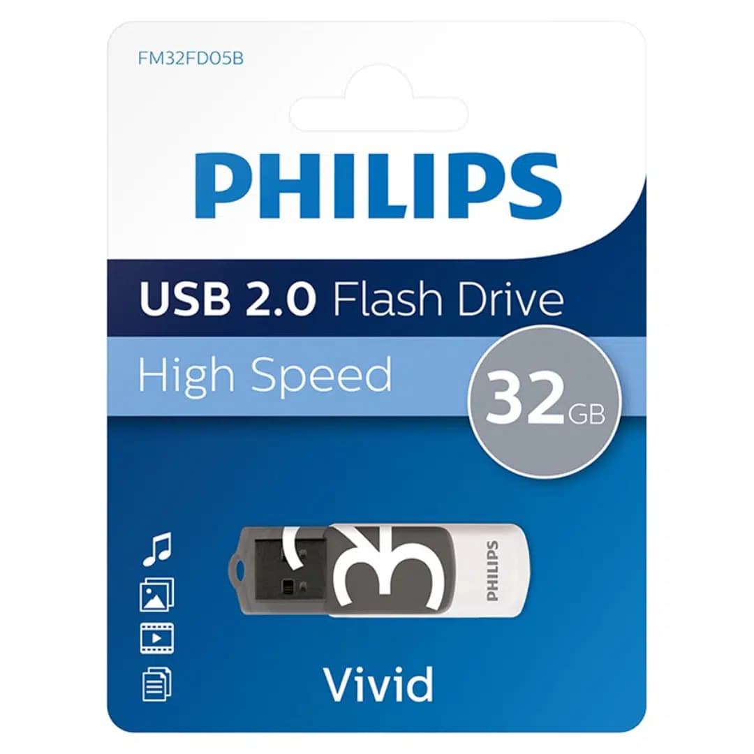 Philips Vivid Serisi 32GB USB 3.0 Super Speed Flash Bellek (FM32FD00B/00) - Seyyar Elektronik