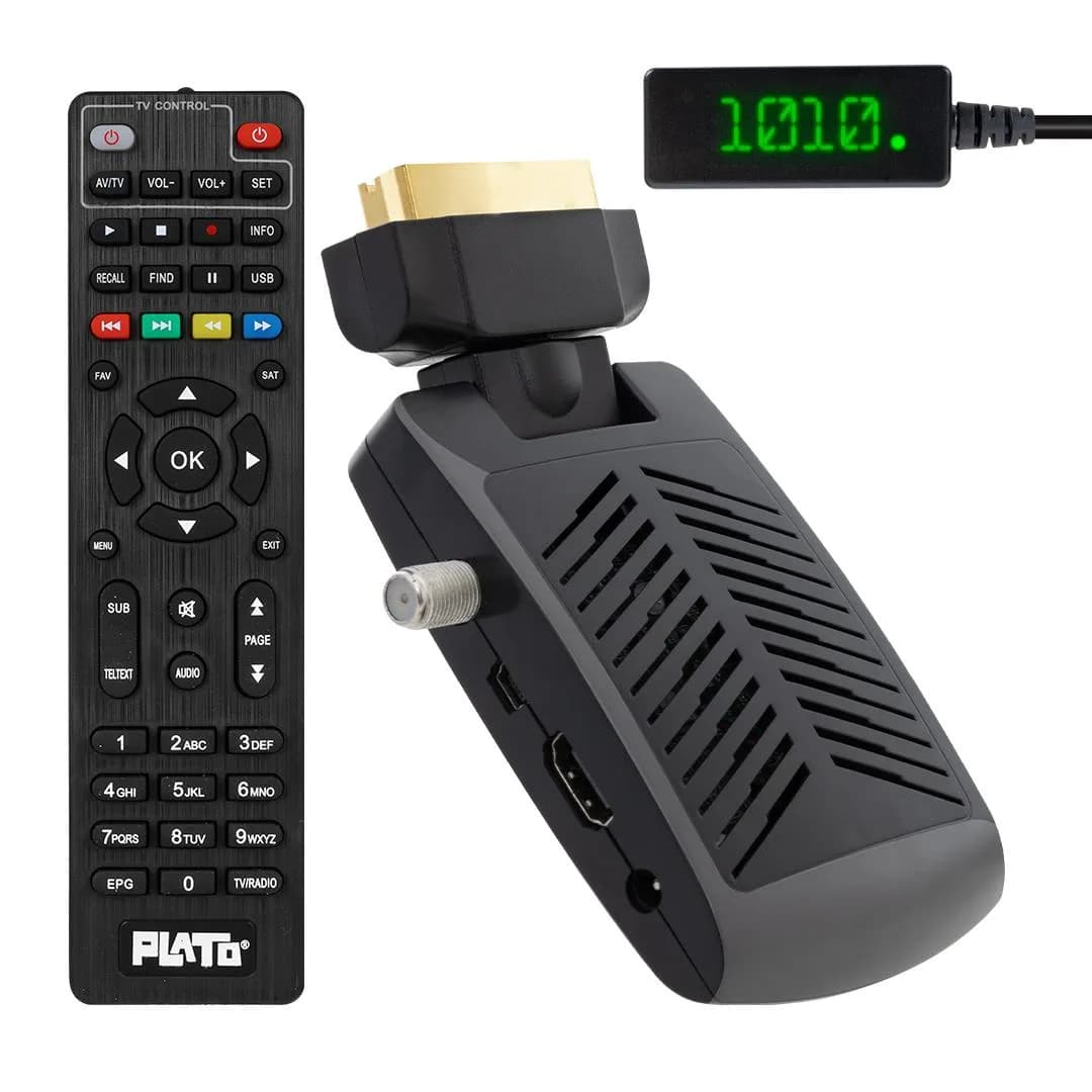 Plato Multi Mini Scart + HDMI Girişli Tkgs'li Full HD Uydu Alıcısı - Seyyar Elektronik