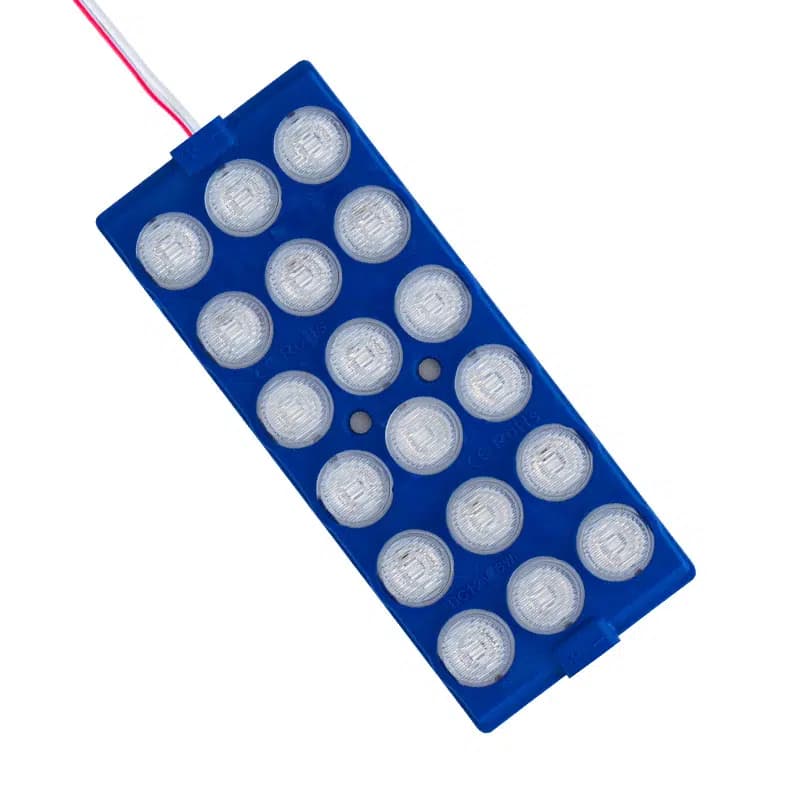 Powermaster 12 Volt 6 Watt Mavi 18 Ledli 2'li Paket Yanıp Sönen Modül Led - Seyyar Elektronik