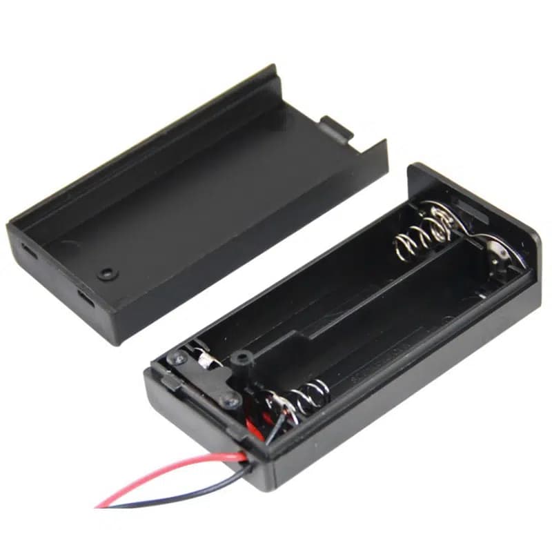 Powermaster 2'li AA Kapaklı Switch'li Pil Yuvası (IC-233C - Seyyar Elektronik