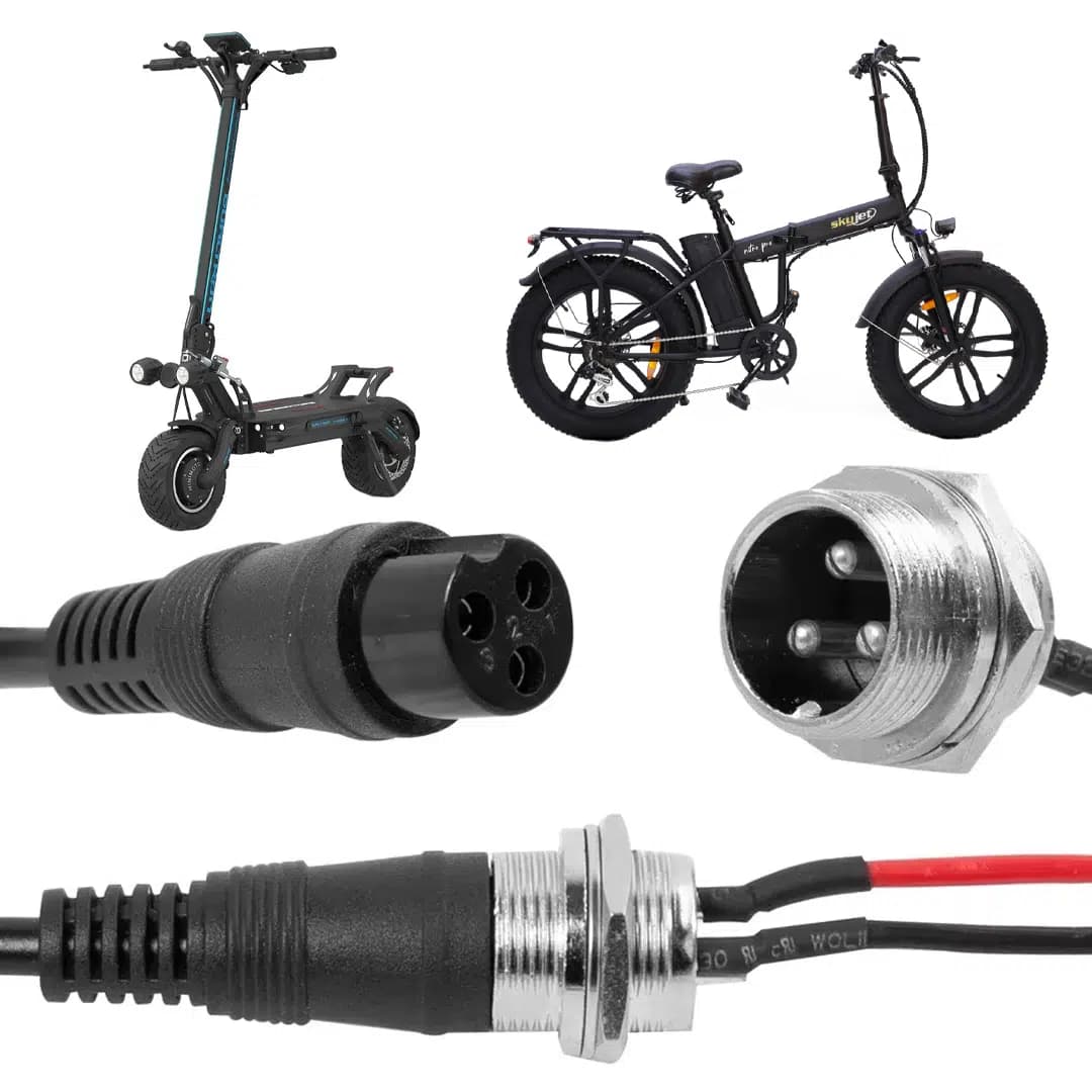 PowerMaster 3 Pinli Ginger Elektrikli Bisiklet - Motosiklet - Araç Akü Şarj Konnektörü - Seyyar Elektronik