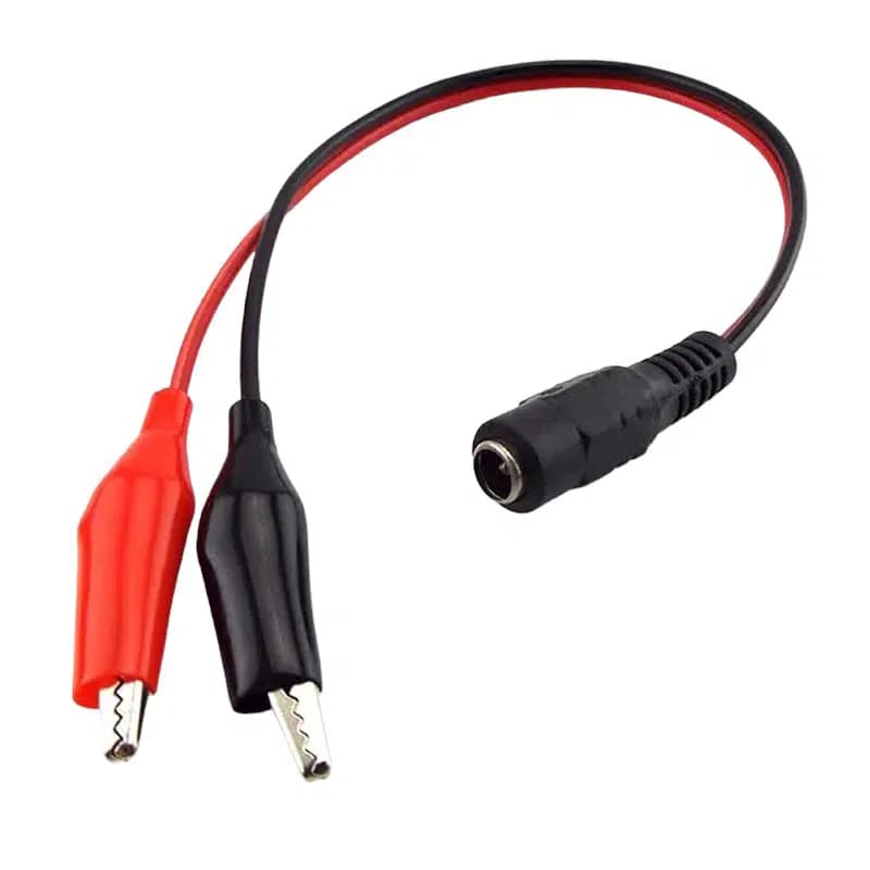 Powermaster 5.5x2.5mm Dişi To Krokodil Çevirici 25Cm Kablo PM-22974 - Seyyar Elektronik