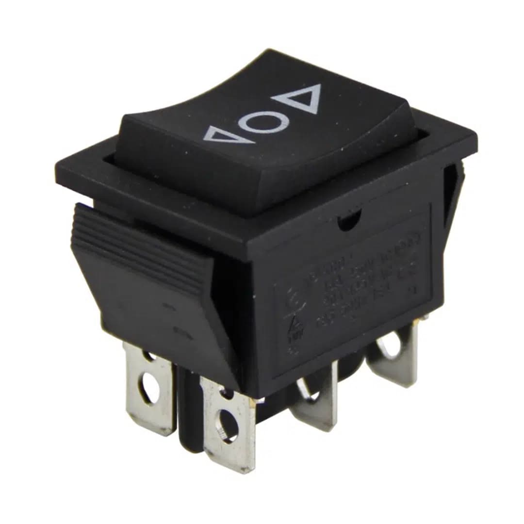 PowerMaster IC-111 Geniş Işıksız Basmalı 2 Kademeli Anahtar Yukarı-Aşağı Ok Simgeli Yaylı - Seyyar Elektronik