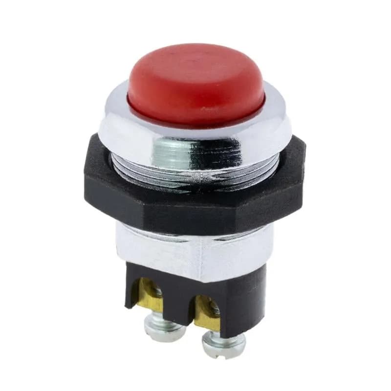 Powermaster IC-180-1 Yaylı 22 Mm Metal 2 Pin Marş - Korna Butonu - Seyyar Elektronik
