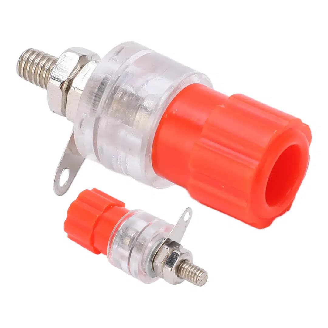 PowerMaster IC-240B Şeffaf 4mm Büyük Boy Banana Born Klemens (1 Adet) - Seyyar Elektronik