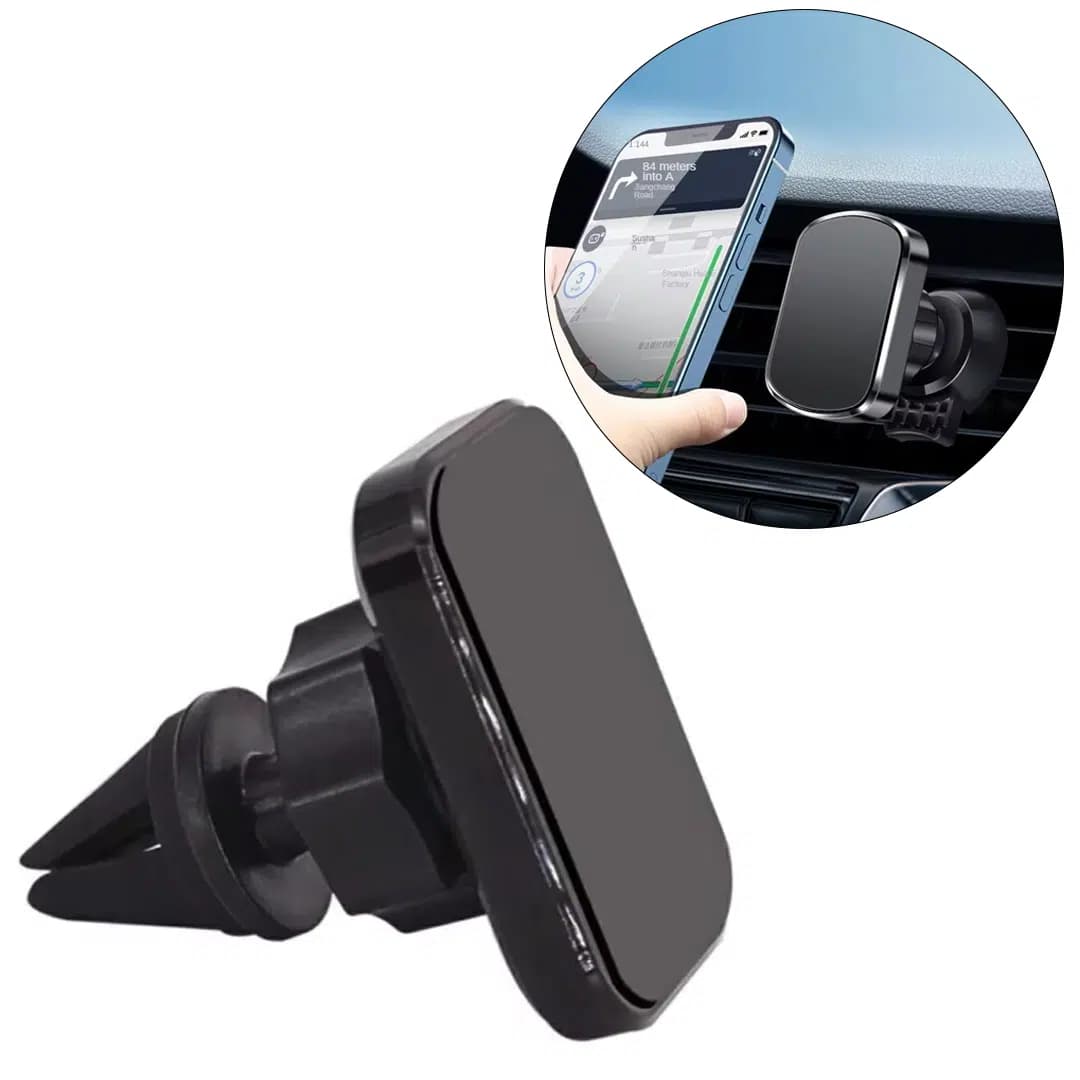 PowerMaster JX002 Mıknatıslı Manyetik Araç Telefon Tutacağı Klima Kanalına Geçmeli 360 Derece Hareketli Başlık - Seyyar Elektronik