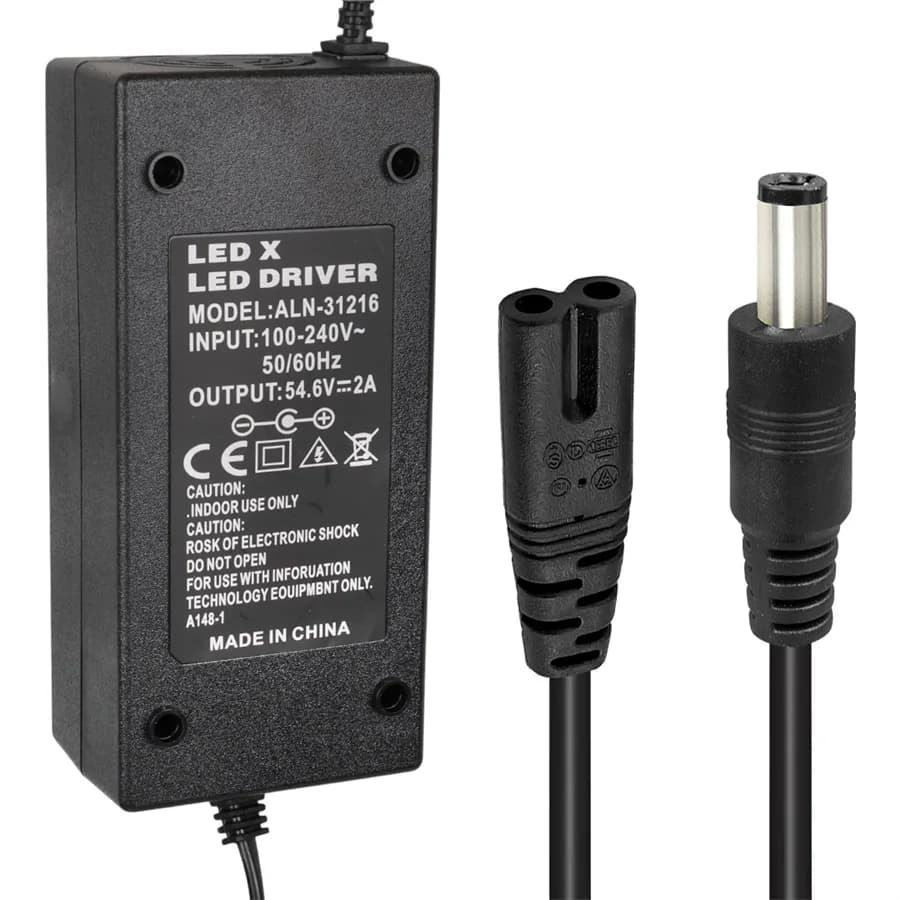 Powermaster Li-İon Lityum Piller İçin 54.6 Voltaj 2 Amper Elektrikli Bisiklet Şarj Cihazı - Seyyar Elektronik