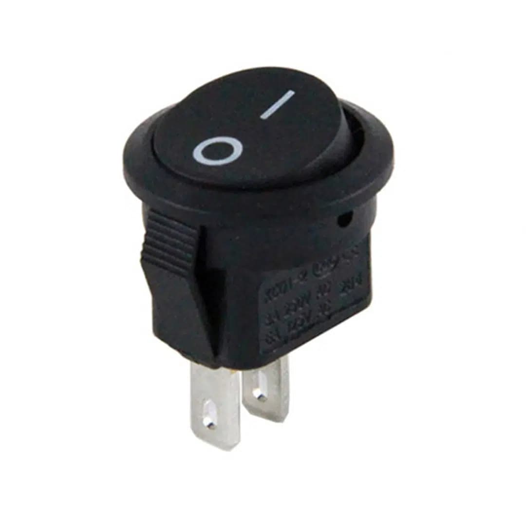 PowerMaster Mini Yuvarlak 2 Pin Işıksız ON-OFF Anahtar IC-134E - Seyyar Elektronik