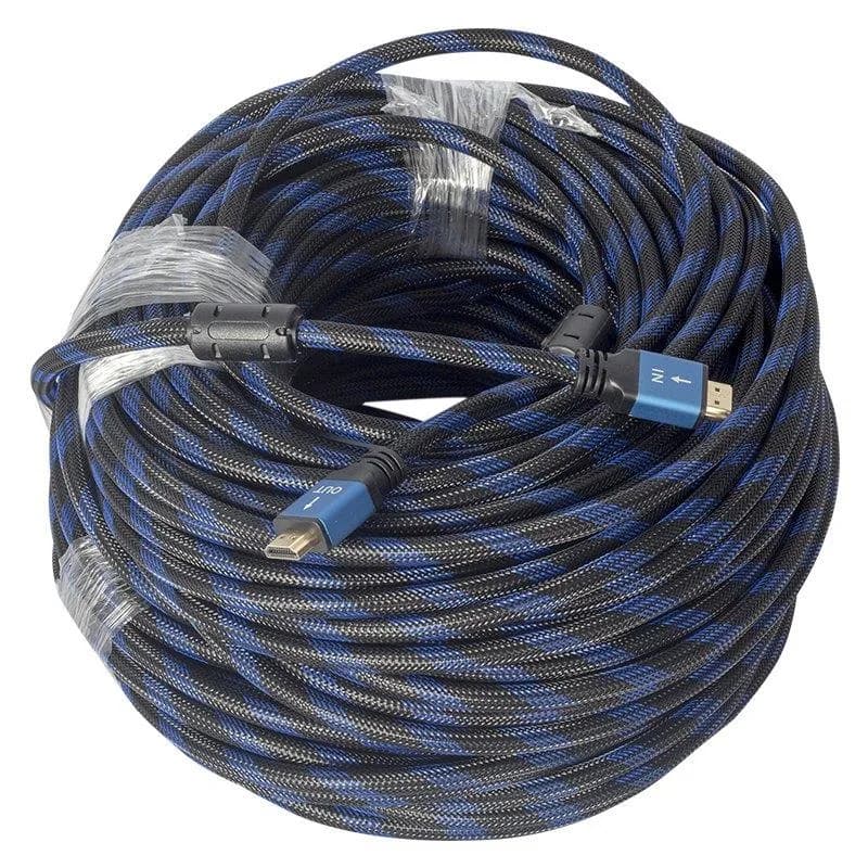 Powermaster Örgülü Çipsetli + Çift Filtreli 40 Metre HDMI Kablo - Seyyar Elektronik