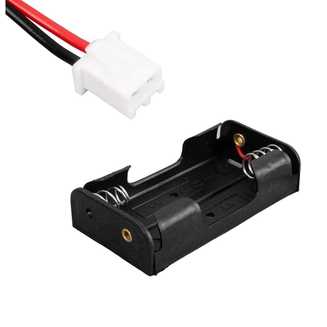 PowerMaster Plastik Siyah Pil Yuvası 2'Li AA (IC-233A) - Seyyar Elektronik