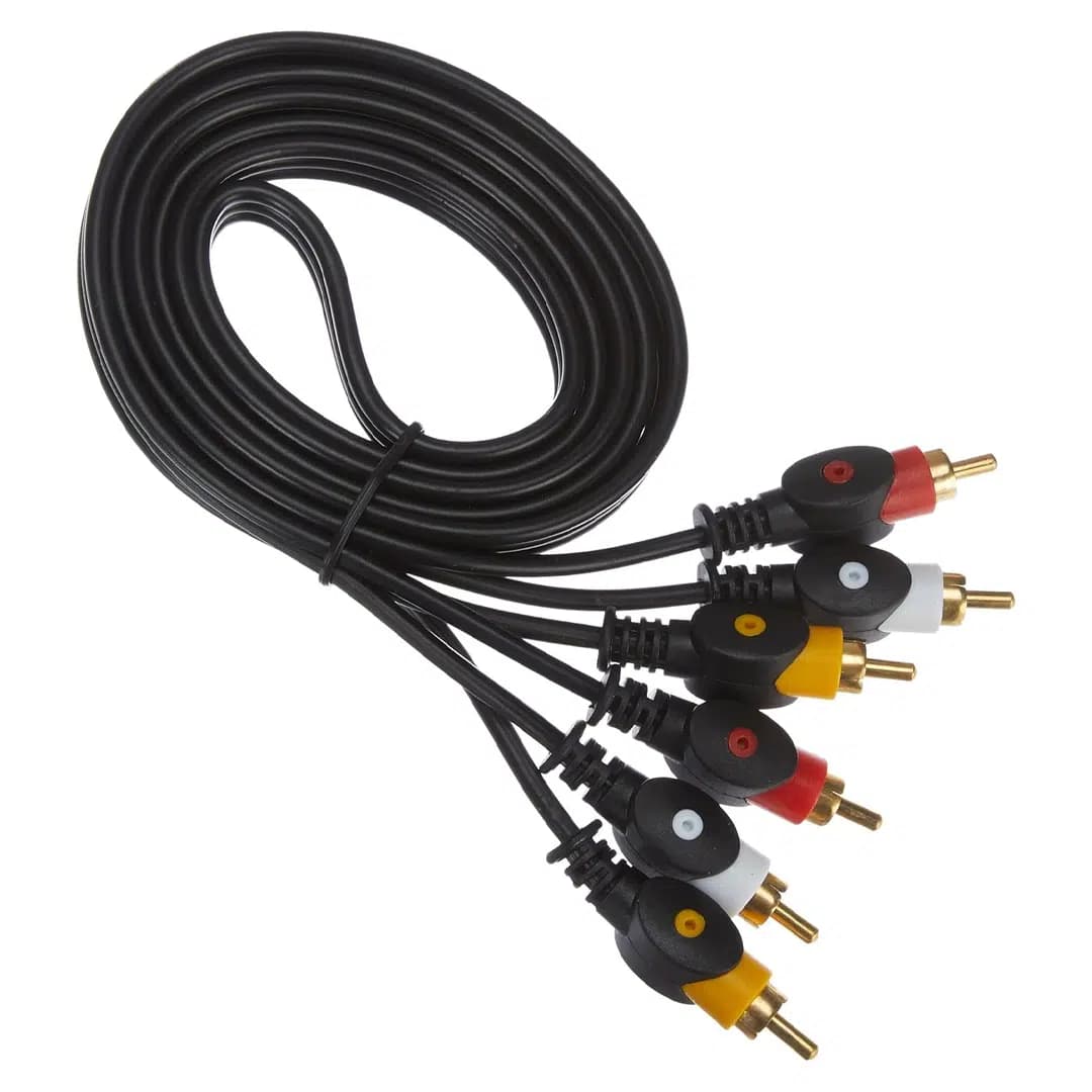 PowerMaster PM-11047 3 RCA TOS 3 Metre Kablo Video Audio Stereo Ses - Seyyar Elektronik