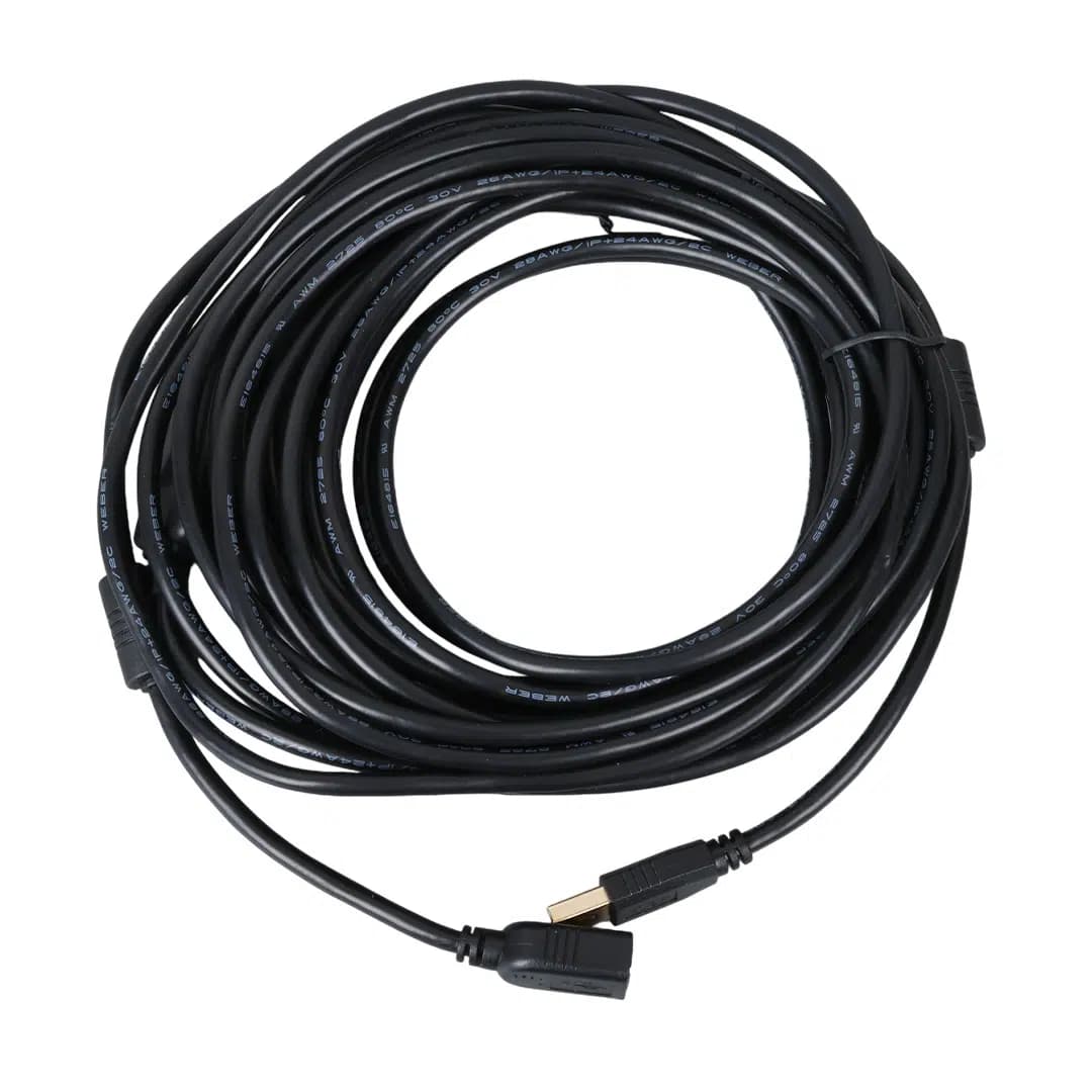 Powermaster PM-11955 10 Metre USB-A 2.0 Dişi Erkek Uzatma Kablosu Siyah - Seyyar Elektronik